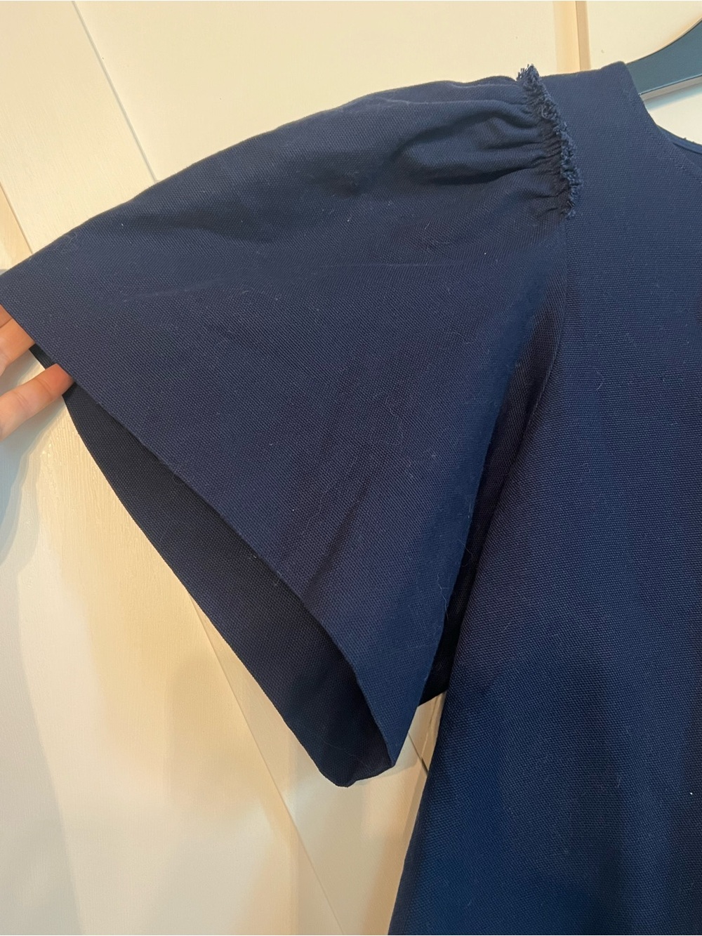 Marie Oliver Navy Puffy Short-Sleeve Top - Picture 2 of 9